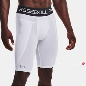 UNDER ARMOUR UTILITY PRO 'MEN'S SLIDING SHORTS' IN WHITE MOD GRAY
